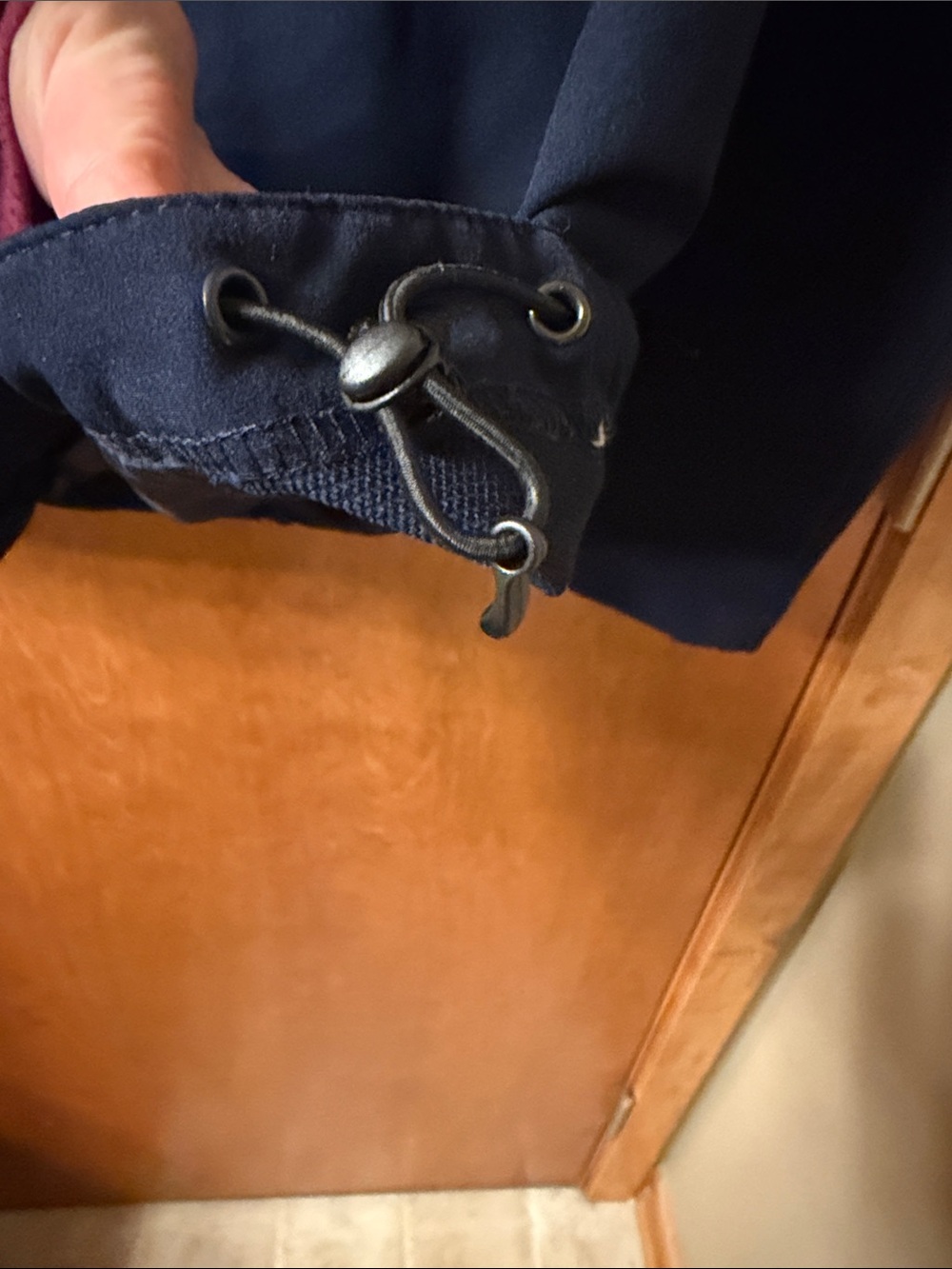 Land’s End Navy Zip-Front Lightweight Jacket - Picture 2 of 4